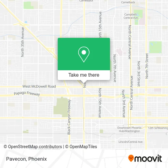 Pavecon map