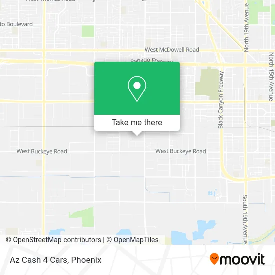 Az Cash 4 Cars map