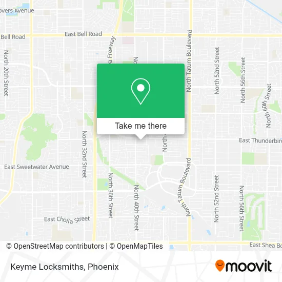 Keyme Locksmiths map