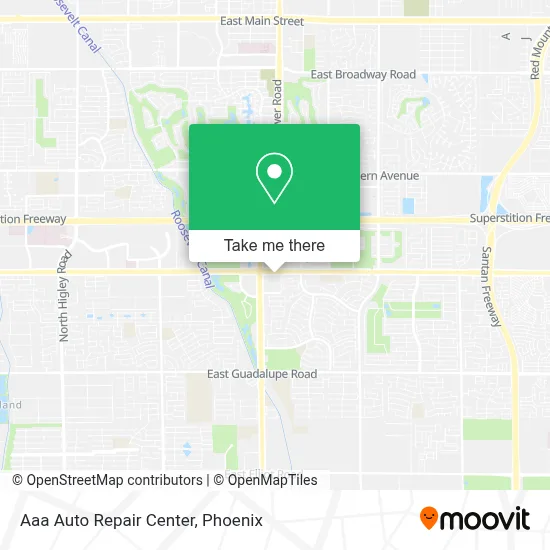 Aaa Auto Repair Center map