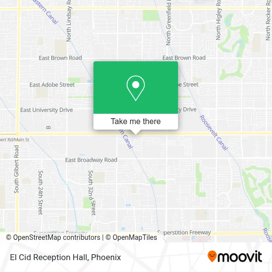 El Cid Reception Hall map