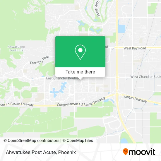 Ahwatukee Post Acute map