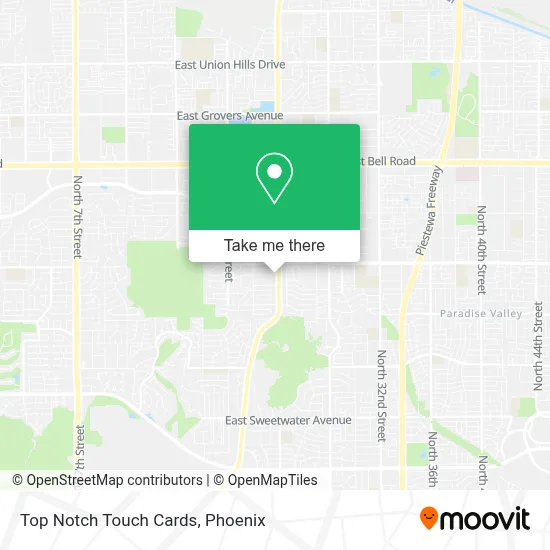 Top Notch Touch Cards map