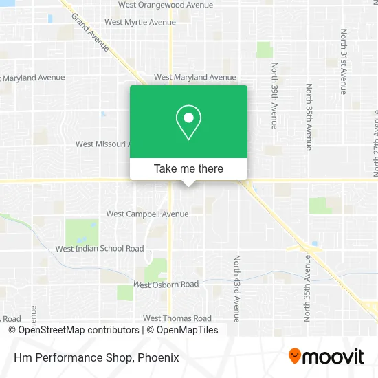 Hm Performance Shop map