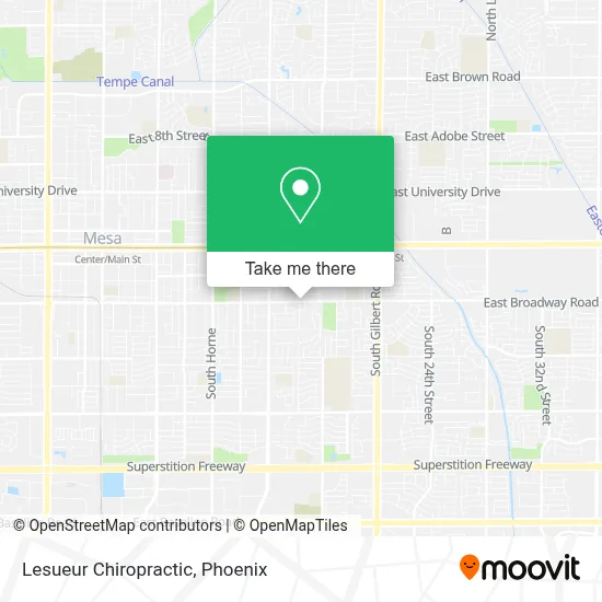 Lesueur Chiropractic map