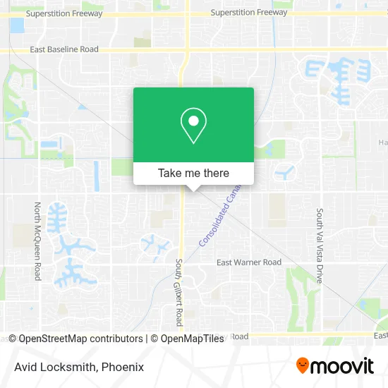 Avid Locksmith map