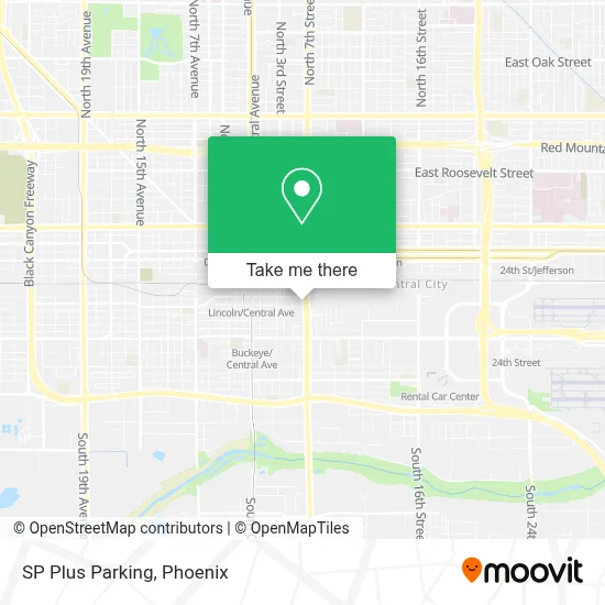 SP Plus Parking map