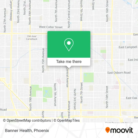 Banner Health map