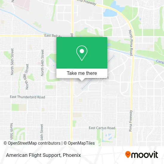American Flight Support map