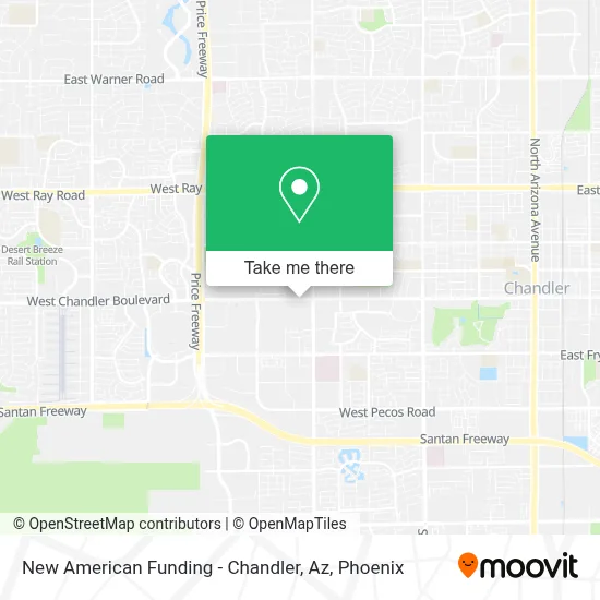 New American Funding - Chandler, Az map