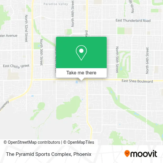 The Pyramid Sports Complex map