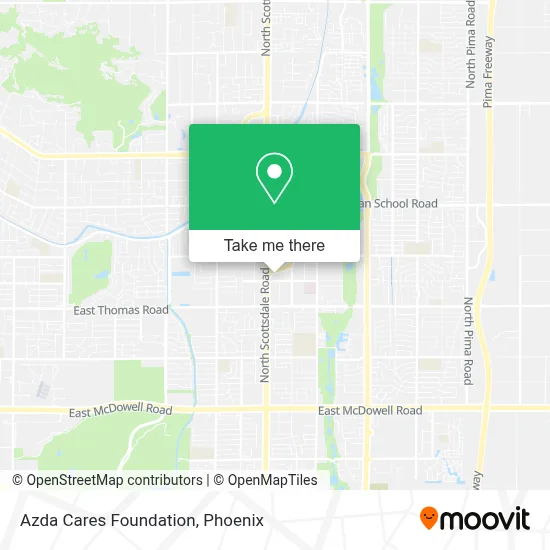 Azda Cares Foundation map