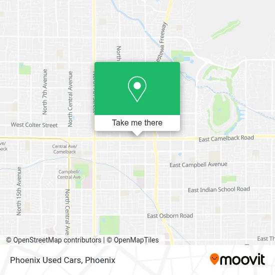 Phoenix Used Cars map