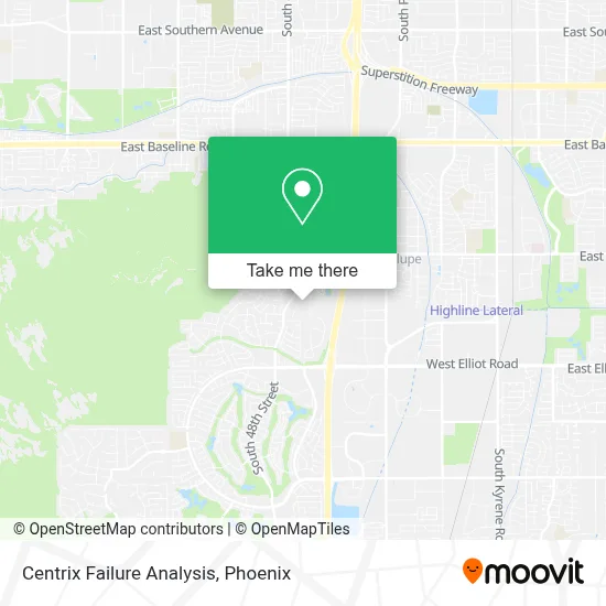 Centrix Failure Analysis map