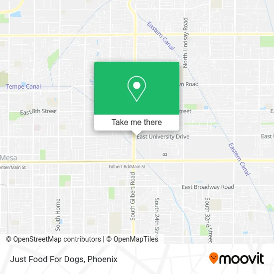 Just Food For Dogs map