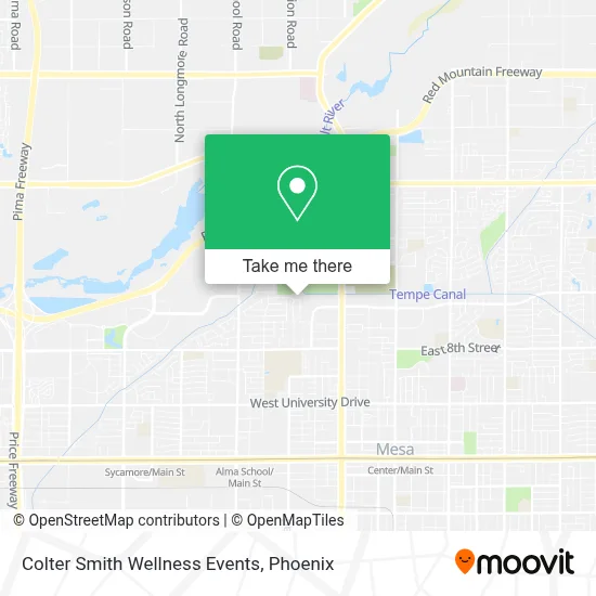 Colter Smith Wellness Events map