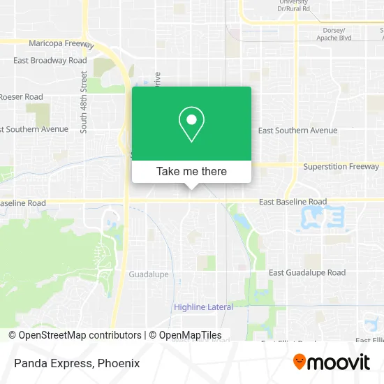 Panda Express map