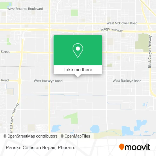 Penske Collision Repair map