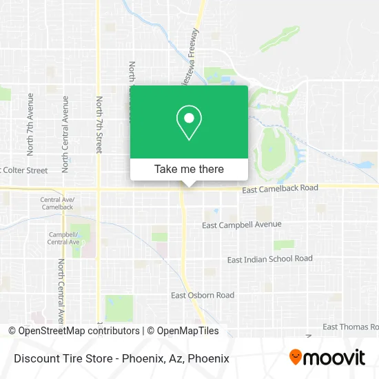 Discount Tire Store - Phoenix, Az map