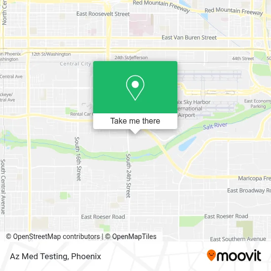 Az Med Testing map