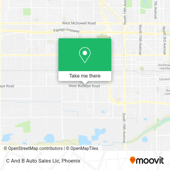 C And B Auto Sales Llc map