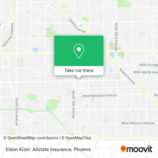 Eldon Kizer: Allstate Insurance map