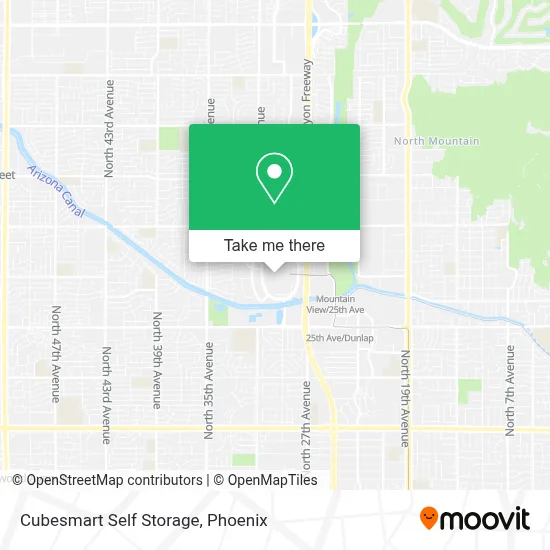 Cubesmart Self Storage map
