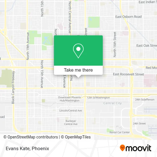Evans Kate map