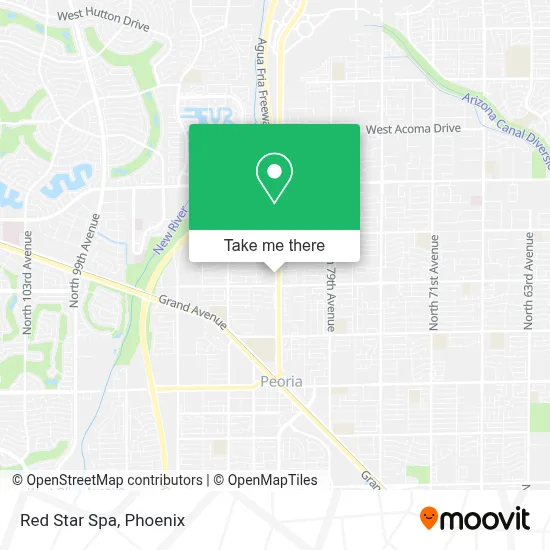 Red Star Spa map