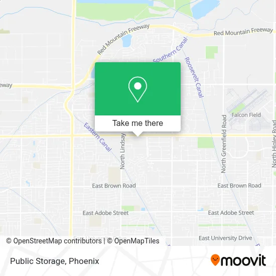 Public Storage map
