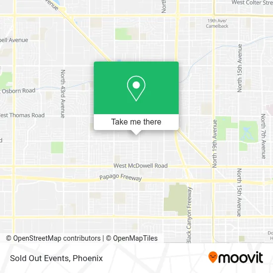 Sold Out Events map