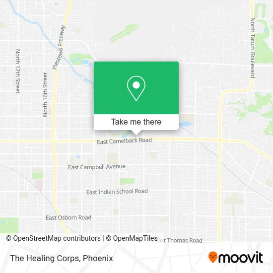 The Healing Corps map