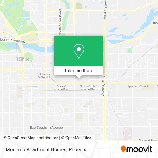 Moderno Apartment Homes map