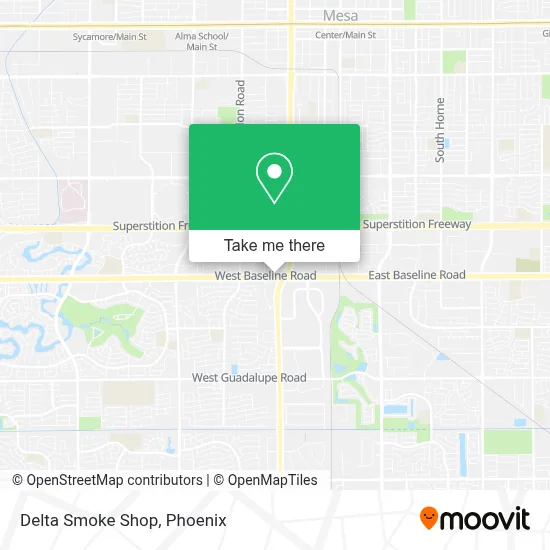 Delta Smoke Shop map