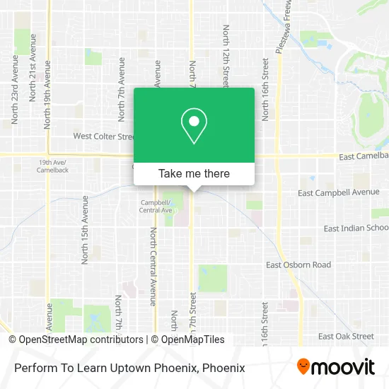 Perform To Learn Uptown Phoenix map