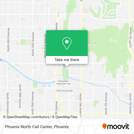 Phoenix North Call Center map
