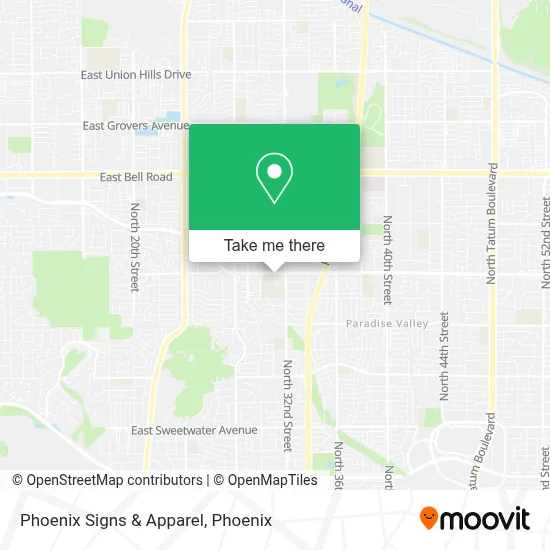Phoenix Signs & Apparel map