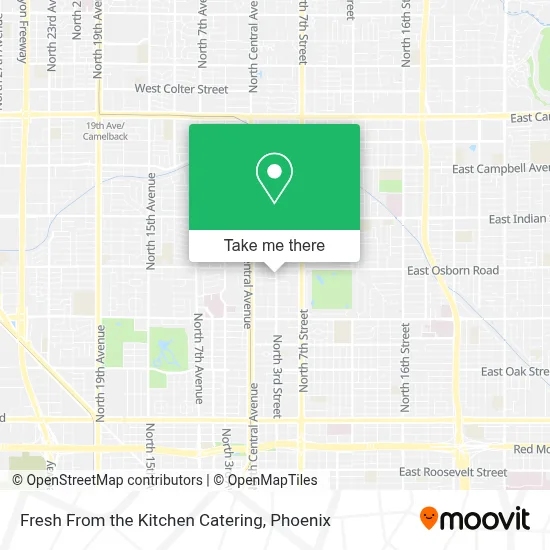 Fresh From the Kitchen Catering map