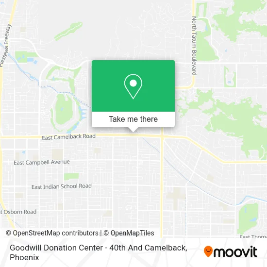 Goodwill Donation Center - 40th And Camelback map