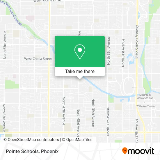 Pointe Schools map