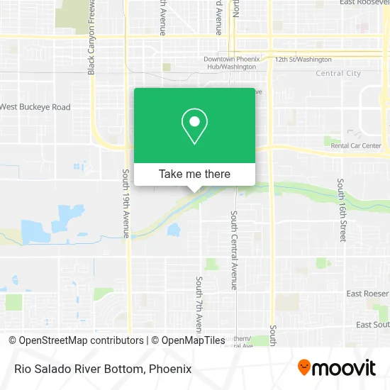 Rio Salado River Bottom map