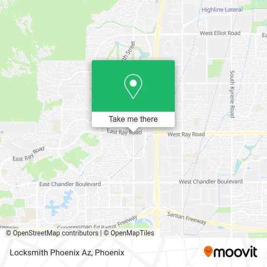 Locksmith Phoenix Az map