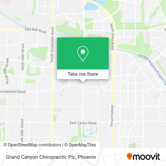 Grand Canyon Chiropractic Plc map