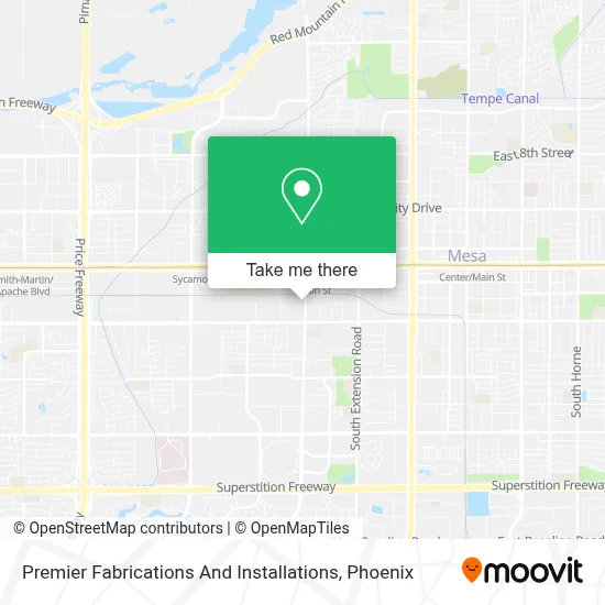 Premier Fabrications And Installations map