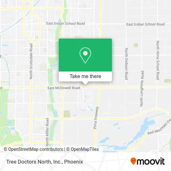 Tree Doctors North, Inc. map
