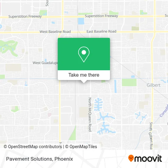 Pavement Solutions map