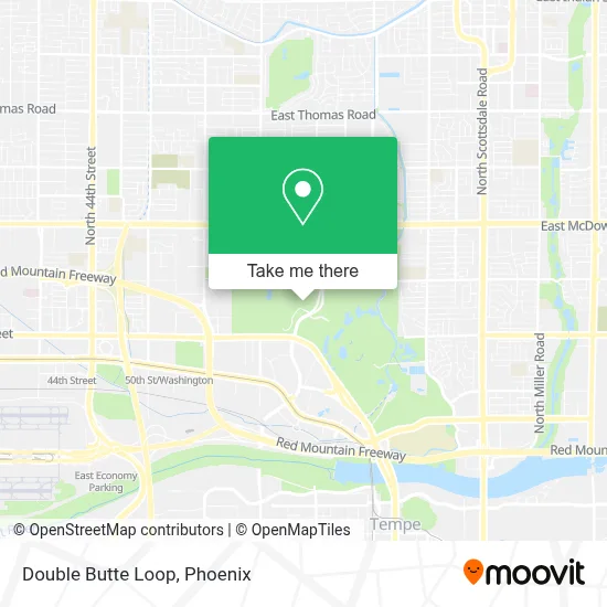 Double Butte Loop map