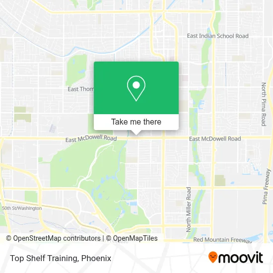 Top Shelf Training map