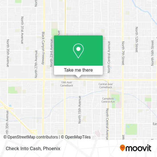 Check Into Cash map