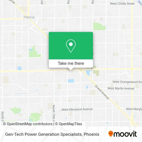Gen-Tech Power Generation Specialists map